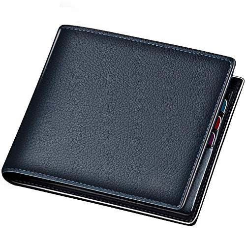 BLUE LEATHER WALLET-APERTURE SPORTSWEAR
